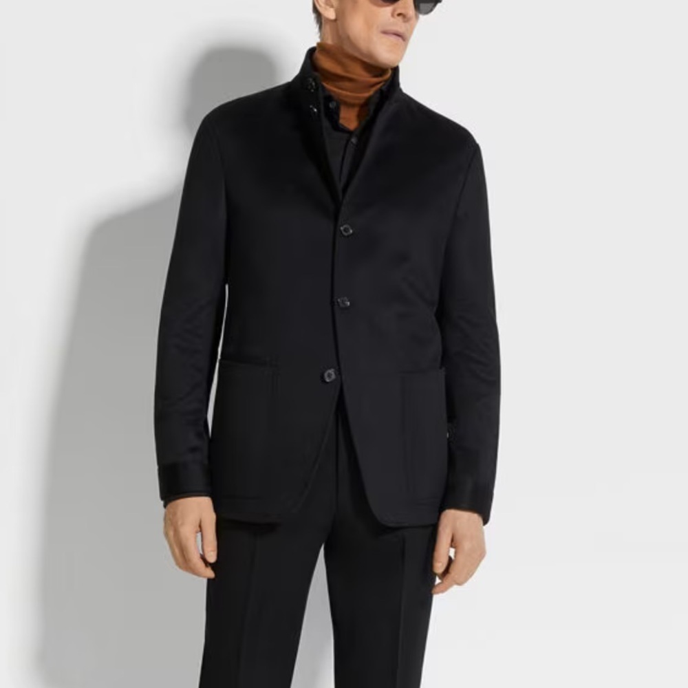 ERMENEGILDO ZEGNA Size XXL Cashmere Jacket Sport Coat